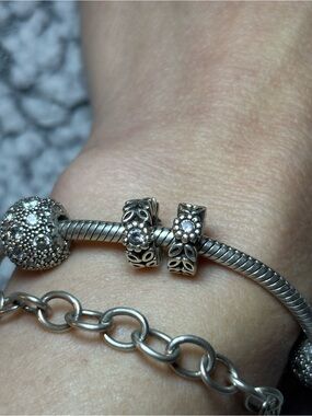 Pandora Retired Twice as Nice charm spacers pair